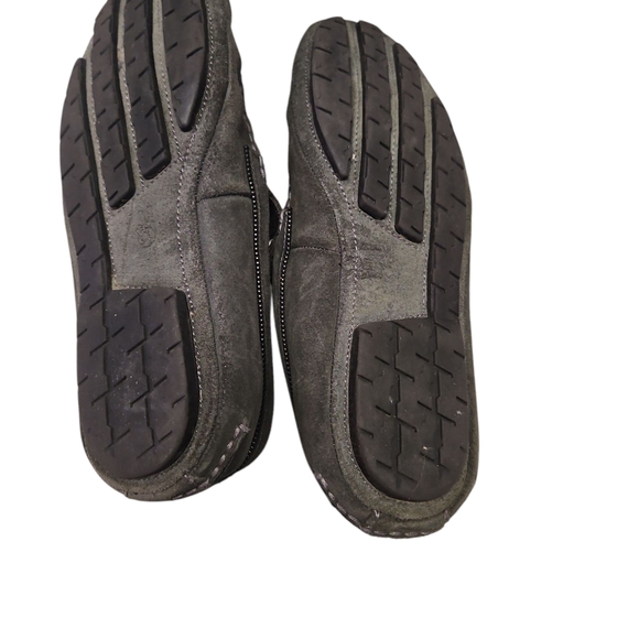 John Varvatos Gray Suede Slip-On Loafers main image 4